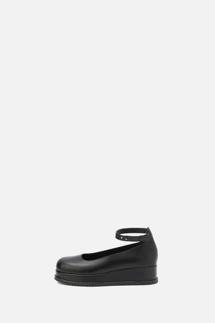 platform heel - black